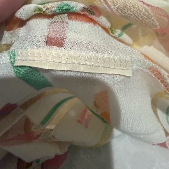 Fendi Jeans cotton blouse with a geometric pattern size M-L made in Italy EUC - Picture 8 of 10